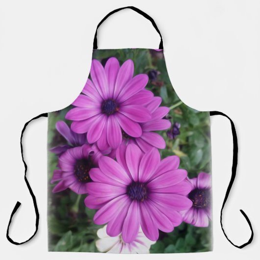 Tablier Purple daisies (Recto)