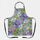Tablier Purple et vert Pastel Impression Abstraite (Recto)