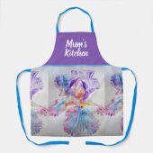 Tablier Purple Iris Irises Floral Flower Christmas (Recto)