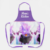 Tablier Purple Iris Irises Flowers Floral Flower Christmas (Recto)