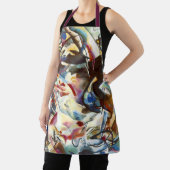 Tablier Purple Jaune Rouge Bleu Kandinsky peinture Abstrai (Insitu)