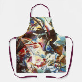 Tablier Purple Jaune Rouge Bleu Kandinsky peinture Abstrai (Recto)