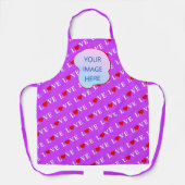Tablier Purple LOVE Coeur Élégant (Recto)