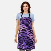 Tablier Purple Metallus Fun Stripes Fur Tiger (Porté)