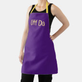 Tablier Purple or Uff Da Up North Apron (Insitu)
