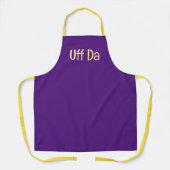 Tablier Purple or Uff Da Up North Apron (Recto)
