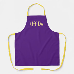 Tablier Purple or Uff Da Up North Apron