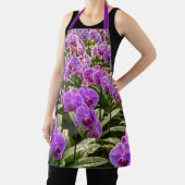 Tablier Purple Orchids Apron (Insitu)