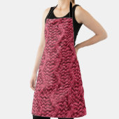 Tablier Purple rouge, tricot cerise texture de pull (Insitu)
