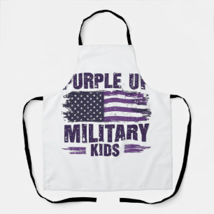 Tablier Purple Up Militaire Enfants Mois de sensibilisatio