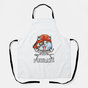 Tablier Purrate - Cute Pirate Chat Drôle