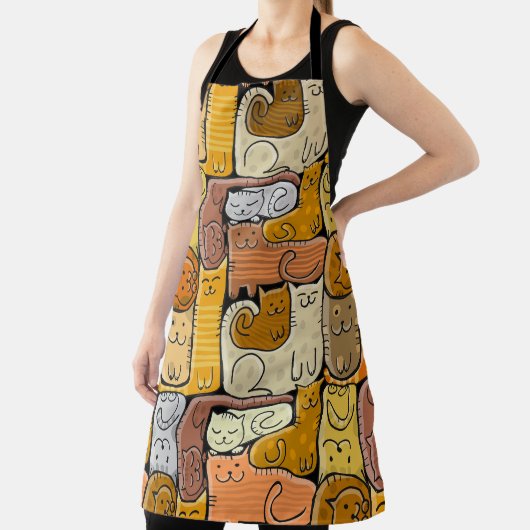 Tablier Puzzle Funny Chats House sans joint (Insitu)