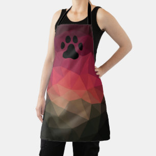 Tablier Pw pour animaux, empreinte animale, design coloré