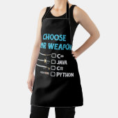 Tablier Python Choisissez votre arme Funny Computer Scienc (Insitu)