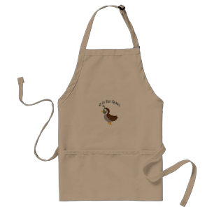 Tablier Q est pour Quail