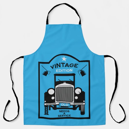 Tablier Quadragénarien Joyeux Anniversaire Sur La Colline (Recto)