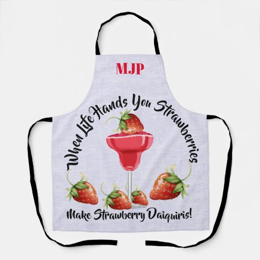 Tablier Quand La Vie Te Met La Main... (Recto)