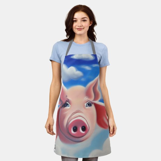 Tablier Quand les porcs volent (Porté)