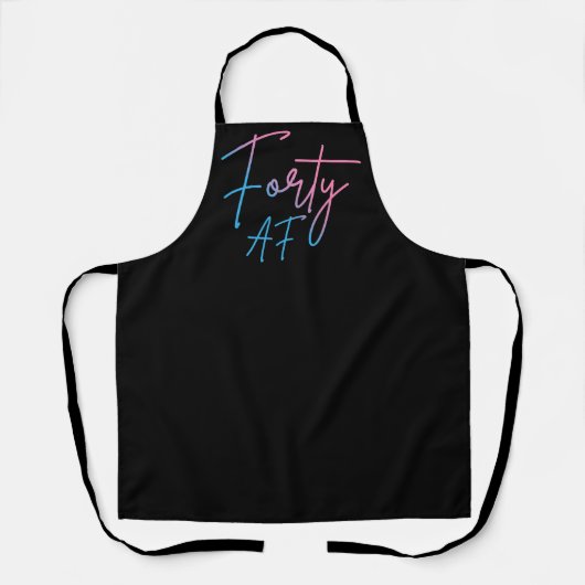 Tablier Quarante AF II - Cadeau d'anniversaire (Recto)