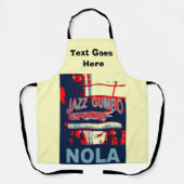Tablier Quartiers de la Nouvelle-Orléans, ajouter du texte (Recto)