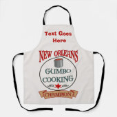 Tablier Quartiers de la Nouvelle-Orléans, ajouter du texte (Recto)