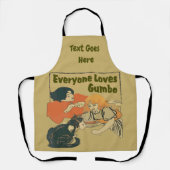 Tablier Quartiers de la Nouvelle-Orléans, ajouter du texte (Recto)