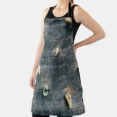 Tablier Quatre décorations murales en bois marron (Insitu)