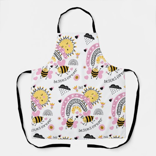 Tablier Queen Bees Best Friends Forever Cute (Recto)