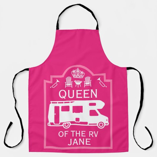 Tablier Queen Of The Camper RV (Recto)