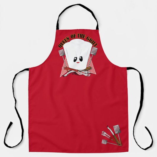 Tablier Queen of the Grill (Recto)
