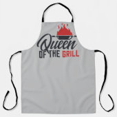 Tablier Queen of the grill BBQ party (Recto)