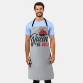 Tablier Queen of the grill BBQ party (Porté)