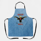 Tablier Queen of the Grill - Longhorn Cow (Recto)