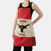 Tablier Queen of the Grill - Longhorn Cow Apron (Insitu)