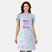 Tablier Queen of the Kitchen Amusant Apron Splattered (Porté)