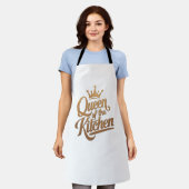 Tablier Queen of the Kitchen - Design élégant (Porté)