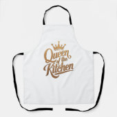 Tablier Queen of the Kitchen - Design élégant (Recto)