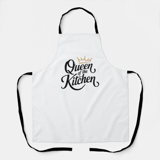 Tablier Queen of the Kitchen - Design élégant (Recto)