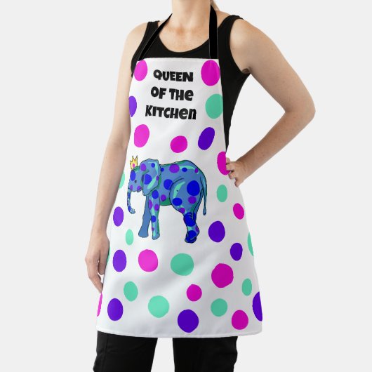 Tablier Queen of the Kitchen Elephant Apron (Insitu)