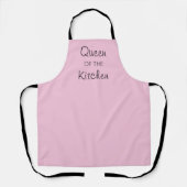 Tablier Queen of the Kitchen Light Pink Apron (Recto)