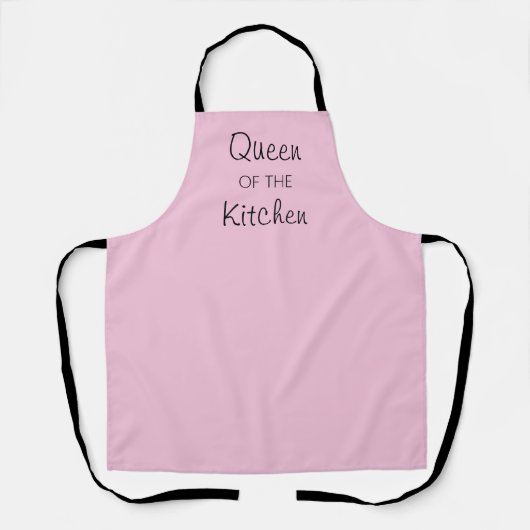 Tablier Queen of the Kitchen Light Pink Apron (Recto)