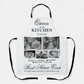Tablier Queen of the Kitchen Nana Photo Collage Apron (Recto)