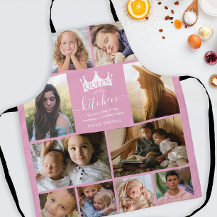 Tablier Queen of the Kitchen Photo Collage Apron