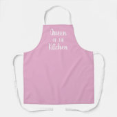Tablier Queen of the Kitchen Pink Apron (Recto)