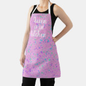 Tablier Queen of the Kitchen Pink Splattered Apron (Insitu)