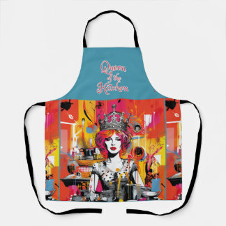 Tablier Queen of the Kitchen" Pop Art Apron