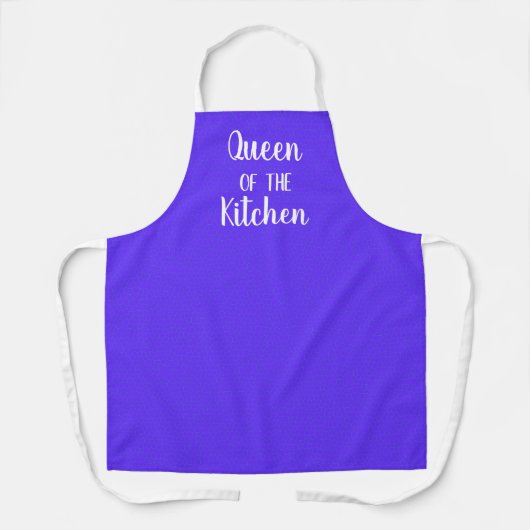Tablier Queen of the Kitchen Royal Purple Apron (Recto)