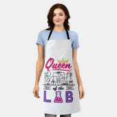 Tablier Queen of the Lab Laborician Technician Scientist (Porté)