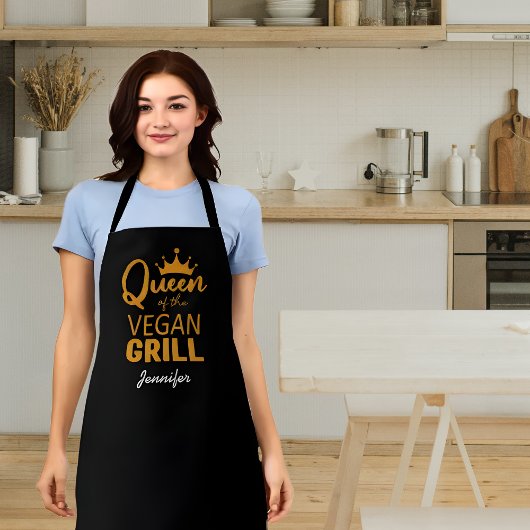 Tablier Queen of the Vegan Grill