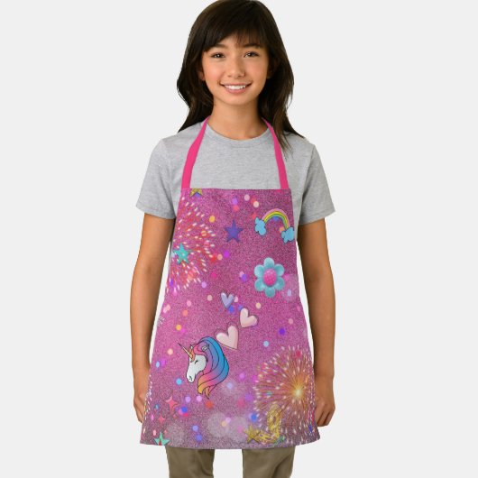 Tablier Quelques mignonnes 2 roses (Insitu)